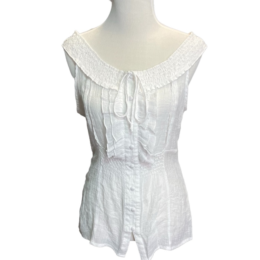 Ruby Rose white boho top‎ women’s size small